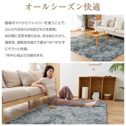 Softime Carpet Rug, Shaggy Rug, 120x160cm, Washable, Non-Slip, All-Season Rug, Antibacterial, Odor Resistant, Dust Mite Resistant, Soft to the Touch,