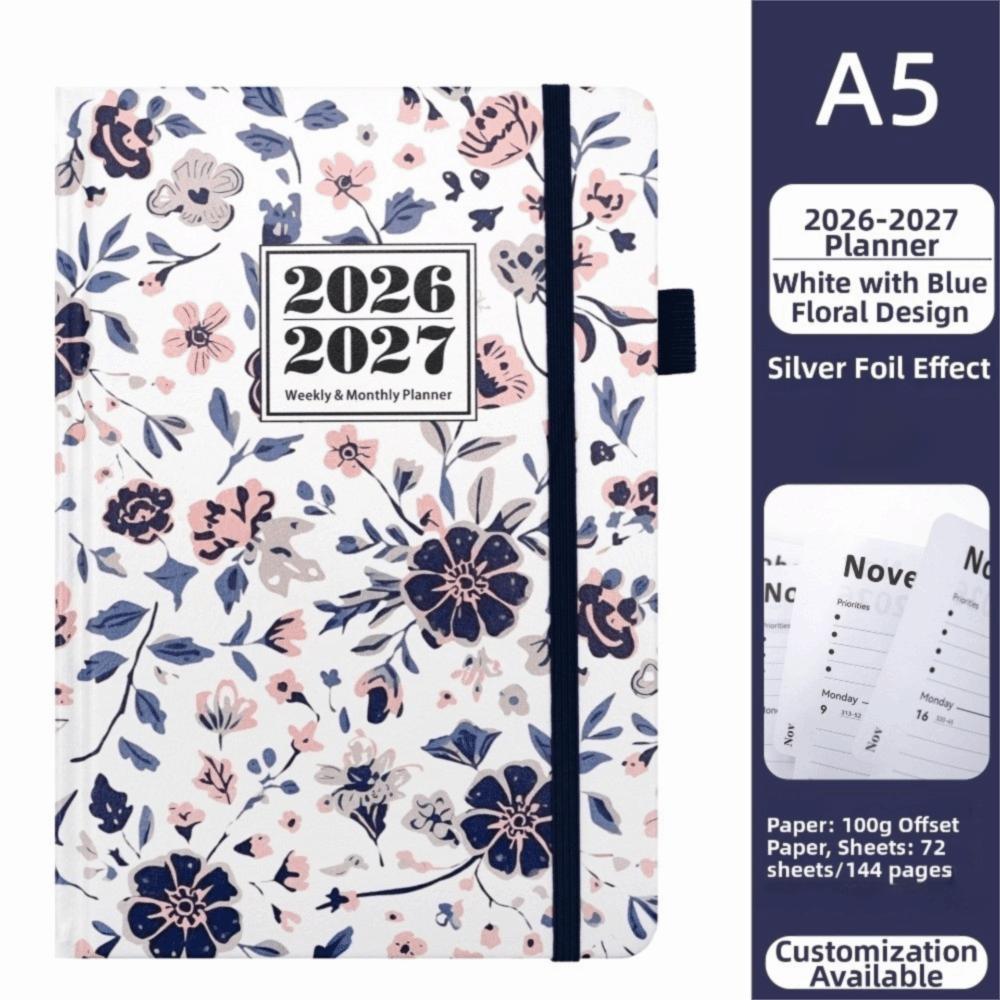 Wear-resistant Schedule Planner Flower Calendar Notebook Planning Notebook  Professional
