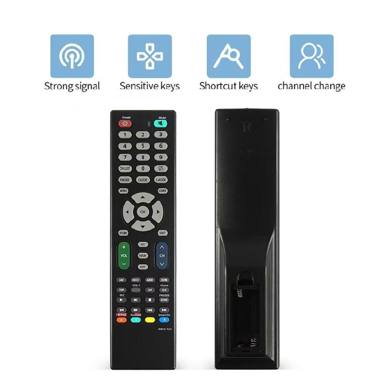 LCD TV Remote Control Replacement Remote Controller Media Player for RM-014S+ HDTV Remote Media Player Accessories