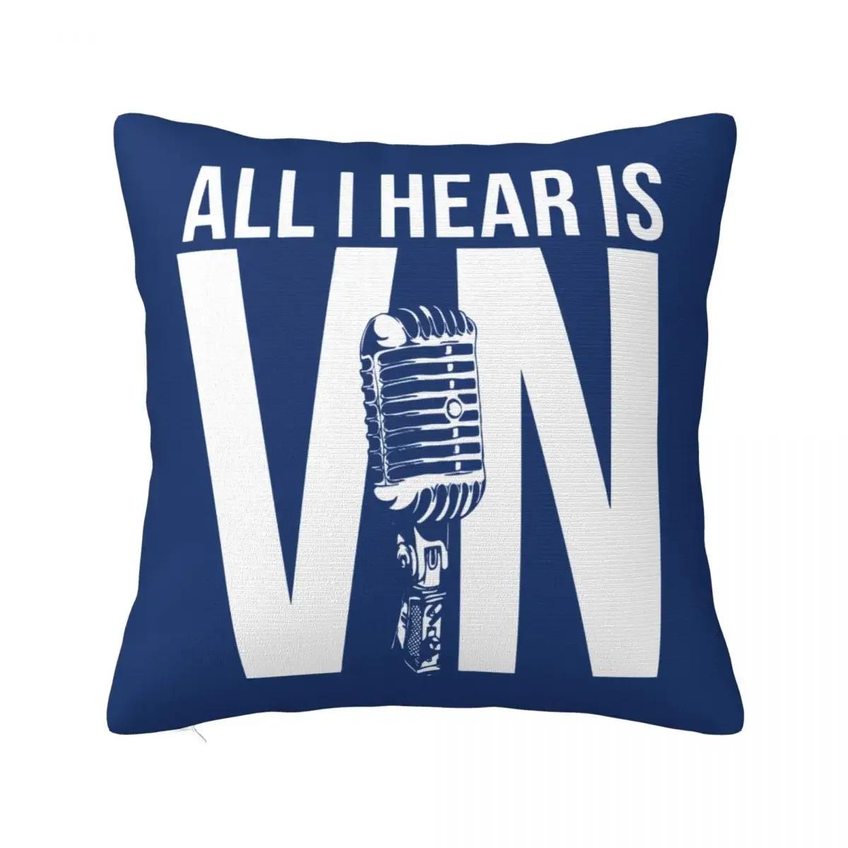 

Все, что я слышу, это Вин Скалли, квадратная наволочка, наволочка, потрясающий декоративный чехол из полиэстера для дома x 66x66cm бежевый