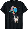 Astronaut Holding Planet Balloons T Shirts