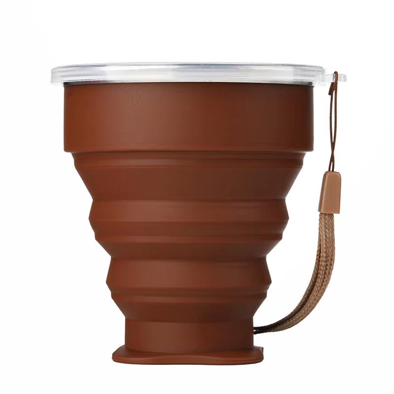 Outdoor Portable Silicone Folding Water Cup, Multifunctional Telescopic Water Cup, Candy Silicone Mouthwash Folding Cup