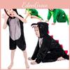 Adorable Halloween Childs Dinosaur Costume Crocodile Jumpsuit For Fancy Dress Parties