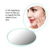 12 LEDs Mirror Foldable Mirror Portable Mirror Portable Foldable 10X Magnification Mini 12 LEDs Makeup Mirror Cosmetic Tool
