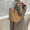 Summer Large Capacity Straw Bag For Women Knitted Straw Bag Bohemia Top-handle Bag Travel Totes