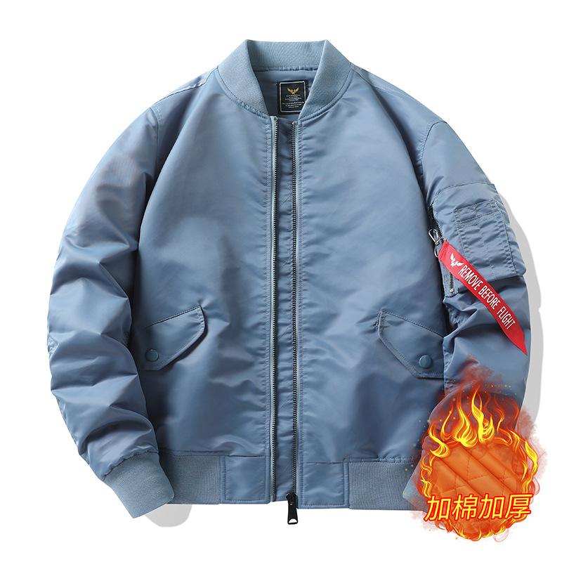 Осень/Зима Пальто Tough Guy Куртка-бомбер Air Force Ma1 Мужская летная куртка L — фото 11