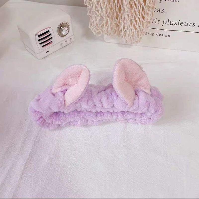 Honeyfluff - Chenille Animal Ear Face Wash Headband