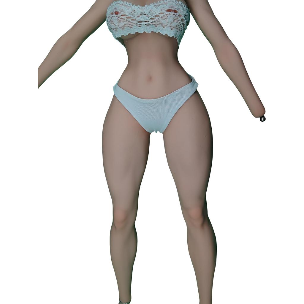 AIEK 16-elementowe Ultra-Elastyczne Bezszwowe Ciało, Zmodyfikowane Piersi, Ciało Wojowniczki, Makijaż Ciała + Detale 2 Otworów, Wersja Bez Owłosienia Łonowego, Szczegółowe