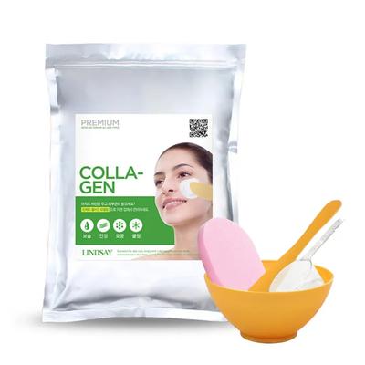 Premium Kollagen Modellier-Maske 1kg + Masken-Werkzeug 3-teiliges Set + Rosa Schwamm