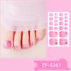 New Toe Nail Stickers 3D Manicure Stickers Toenail Bronzing Imitation Diamond Girl Cute Nail Polish Film Manicure Stickers