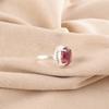 Oval Natural Rhodolite Sterling Silver Statement Art Deco Cocktail Ring Jewelry RR-28-13