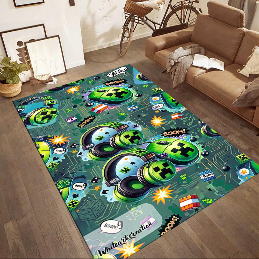 Minecraft 293 Floor Mat Suitable for Game Room Decorate room Entryway Living Rooms Antislip Carpet Office home decor Wedding Party Gift