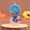 Stitch Prince Historical Candle Topper with Shiny Sequins - Birthday & Festival Style