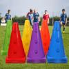12/18 Pièces Cônes de Signalisation en Plastique Marqueur d'Entraînement de Football Seau Obstacle pour Skateboard