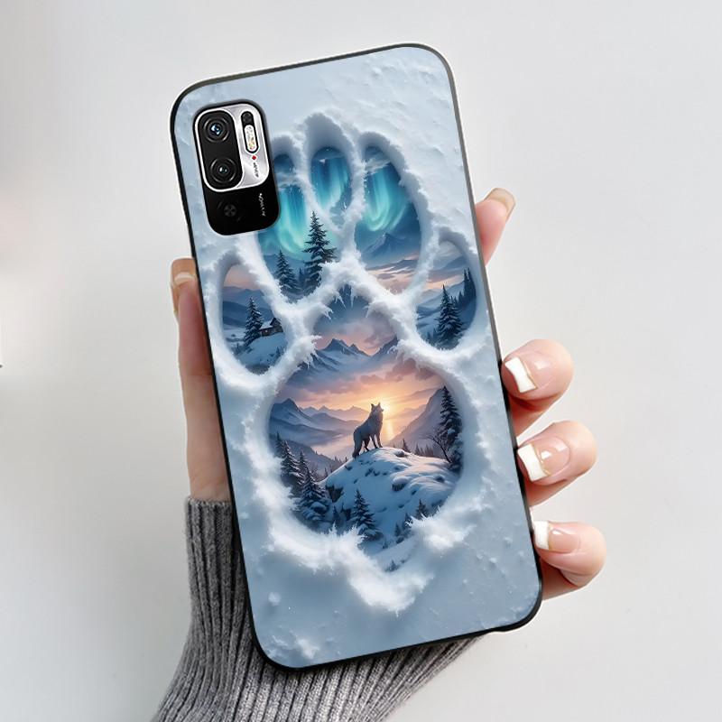 For Xiaomi Redmi Note 10 JE 10T JE Casing Cute Love Rabbit Funny Black Soft Silicone Phone Case For Redmi Note10 JE Bumper Cover