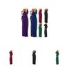 Elegant Women's Casual Long Maxi Dress With Long Sleeves For Evening Parties