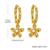 Long Y Shape Zirconia Chain Flower Necklaces for Women, Dainty Lariat Chain Drop Pendant Waterproof Jewelry Tarnish Free