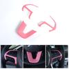 3XPink Car Steering Wheel Frame Trim Cover for 2015+ Dodge Challenger/Charger