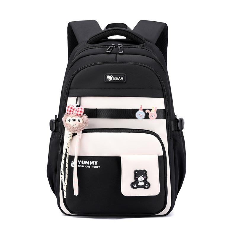 New Junior High School Girl’s Backpacks Simple High Value Large Capacity Book Bag Versatile College Style Lightweight School Bags for Teenager Student