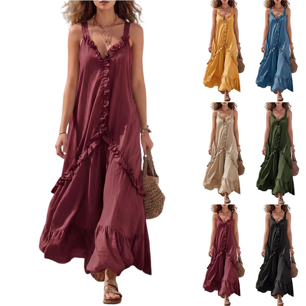 Damen Sommer Lässige Festliche Kleider Für Frauen Hochzeitsgast Brautjungfernkleider Partykleid