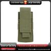 M5 Tactical Flashlight Pouch: Compact EDC Tool Holder, MOLLE-Compatible, Single Compartment for Outdoor and Military Use