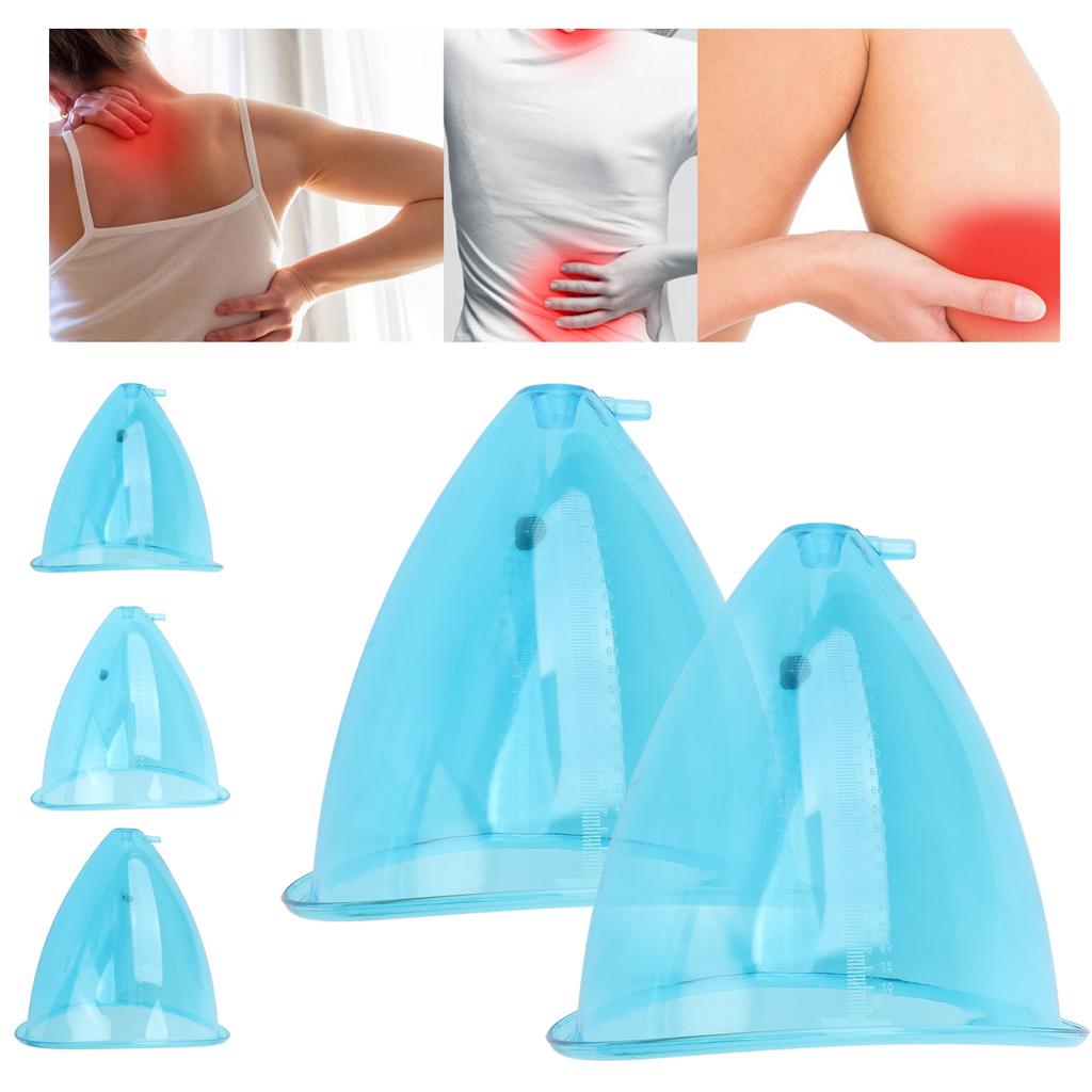 2pcs Cupping Therapy Cup Set Suction Massage Vacuum Therapy Machine Accessories for Buttocks