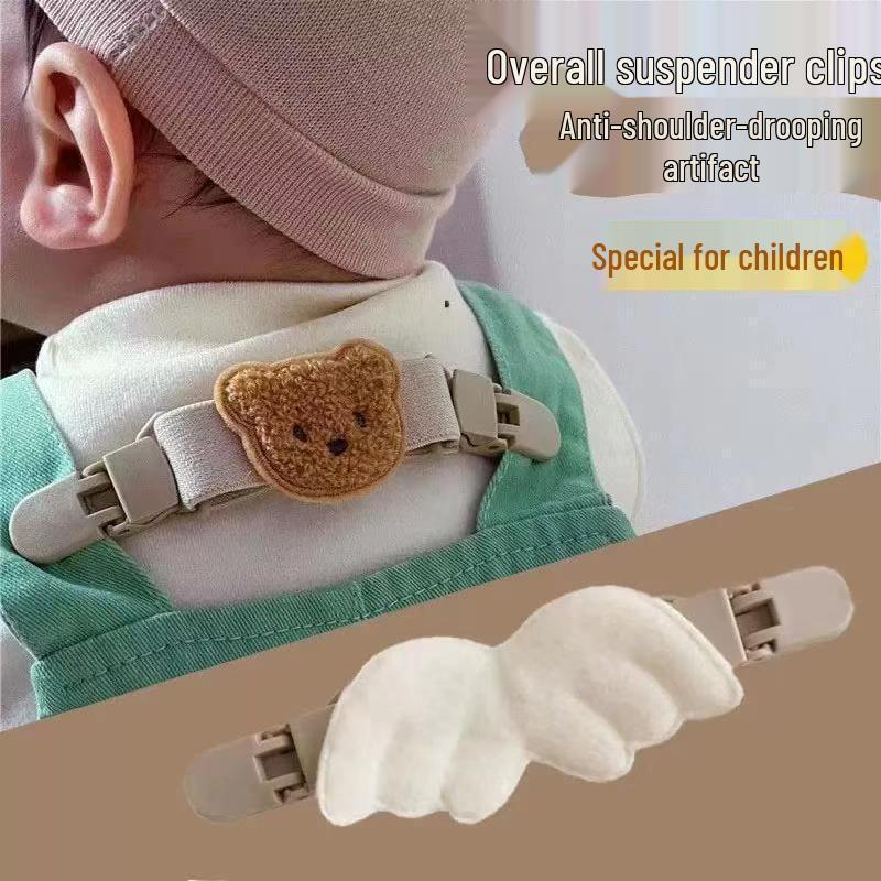 Dziecięce Kreskówkowe Regulowane Elastyczne Szelki z Bezpiecznymi Klipsami na Guziki