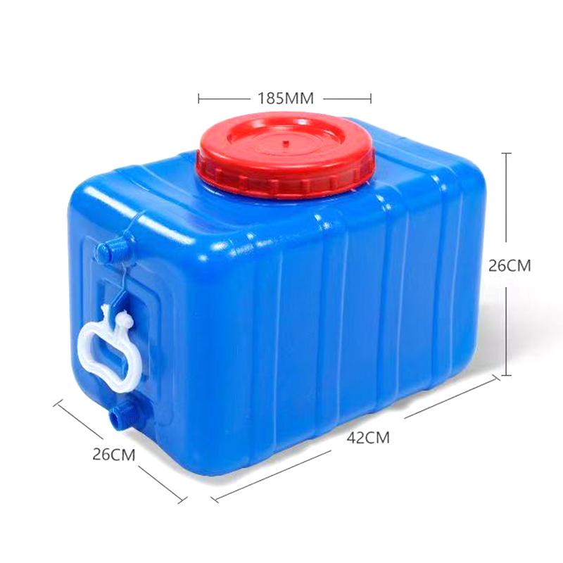 50L/75L Portable Large Capacity Water Storage Tank Drink Container Camping Water Storage Tank for RV Emergency Travel Horizontal