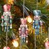 Nutcracker Ornaments For Christmas Tree Wooden Decorations 24Piece Nutcracker Christmas Figurines For Indoor Winter Ceiling