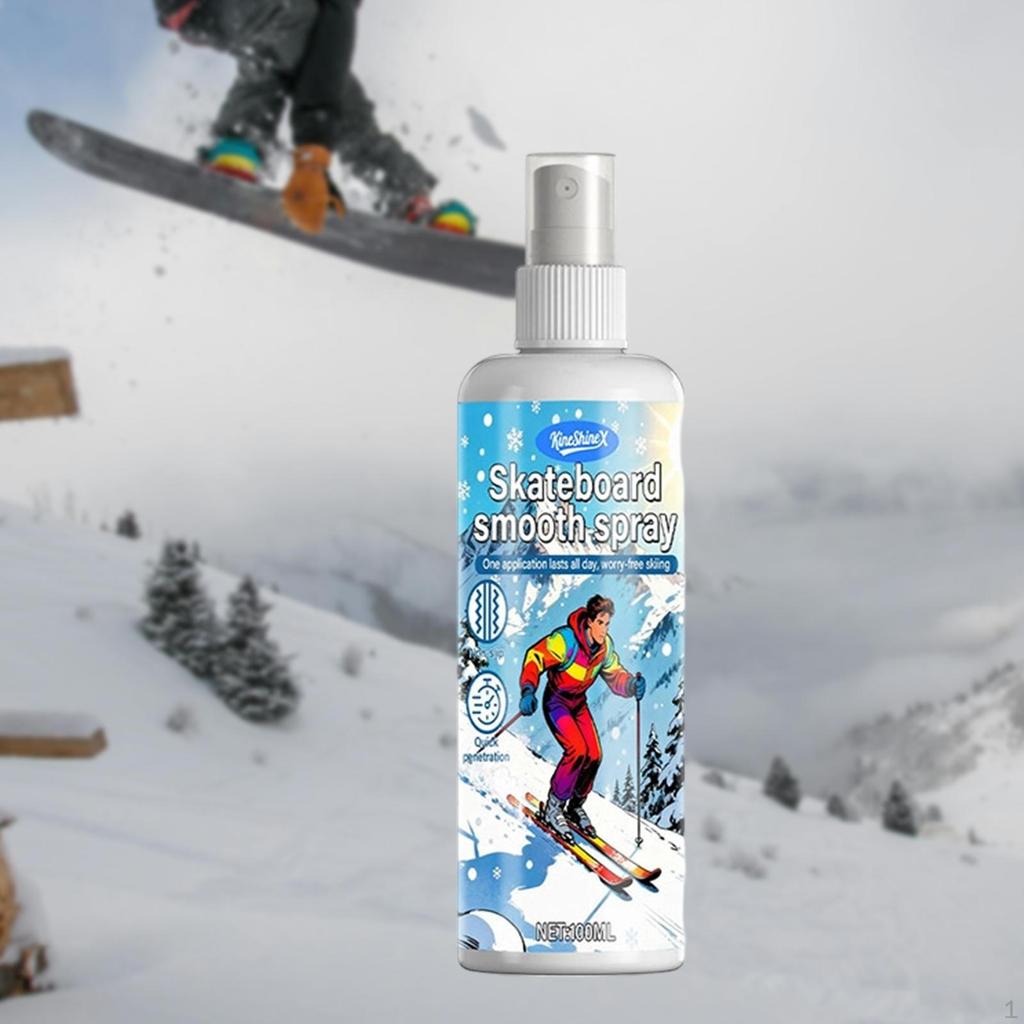 Snowboard Glattspray Robust Kompakt Skifahren Wartungszubehör für Park-Anfänger