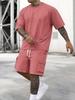 2024 Men's Summer Fashion T-Shirt and Workwear Shorts Set - Casual Sportswear Suit