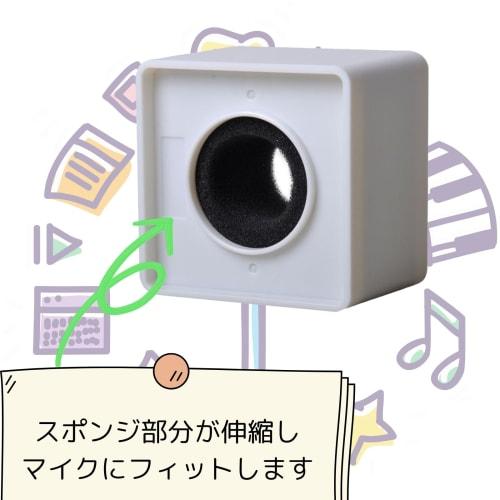 S.T.S.G Microphone Flag Microphone Clip for Interviews, Logos, Advertising, News, and Publicity, Simple Installation (Black, Square)