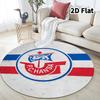 Fc Hansa Rostock Round Area Rug Carpet Rug For Living Room Bedroom Sofa Playroom Decor Nonslip Floor Mat