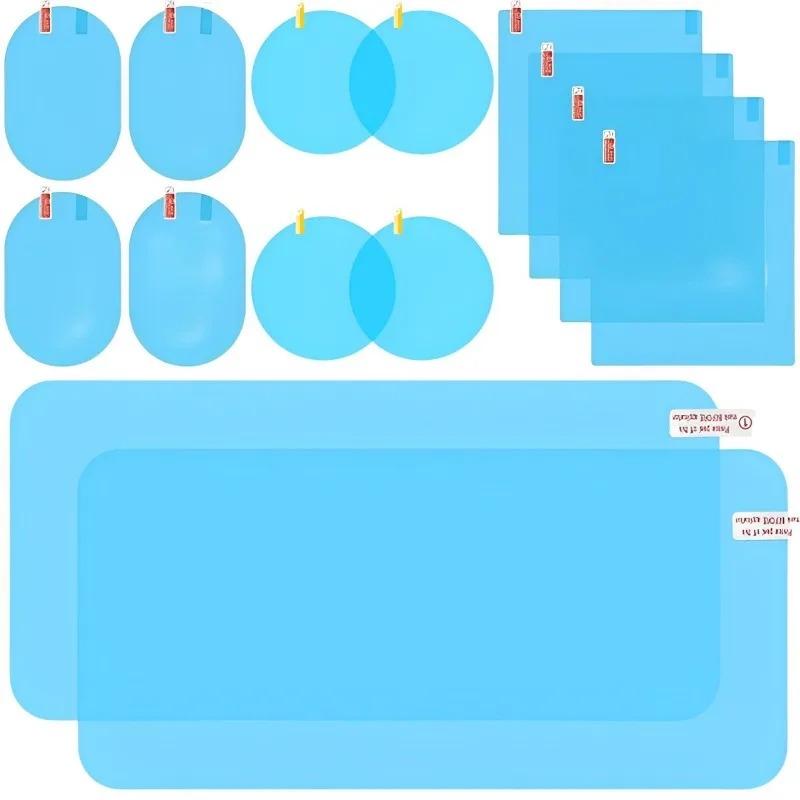 Car Rearview Mirror Protective Film Anti Fog Glare Rainproof Waterproof Mirror Film Clear Nano Coatin Side Windows Sticker 2pcs