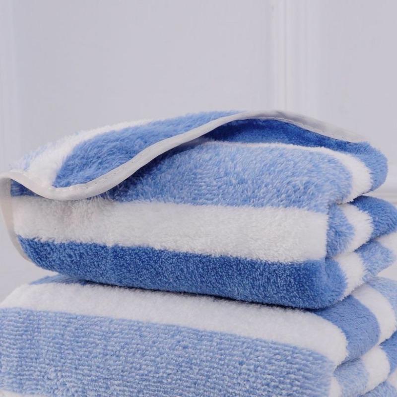 

1 шт. Потовщений абсорбуючий банний рушник М’який рушник для обличчя для дому 35*75cm синій