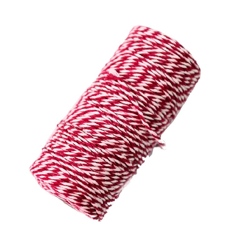 Natural Macrame Cotton Twine Cord DIY Christmas Decoration Tapestry Woven Rope красный