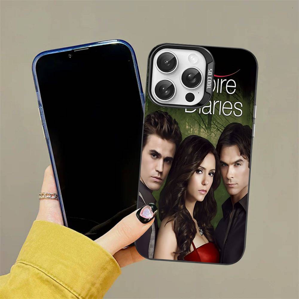 T-The V-Vampire Diaries Movie Phone Case For iPhone 16 15 14 13 12 11 Pro Max 17 Plus Colorful Cover