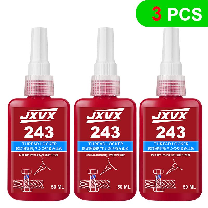 243 Blue Threadlocker Adhesive (Equivalent to Loctite) Anti-vibration and Anti-loosening Adhesive For Metal Threaded Assemblies High Temperature and