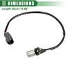 Motoforti Engine Crankshaft Position Sensor for Toyota Supra 3.0L (1993-1998) with ABS, Black, 90919-05006