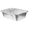 BHBL 50 Pcs Aluminum Foil Food Containers Disposable BBQ Boxes Tin Rectangular Oven Proof Heat Kitchen Food Holders Party