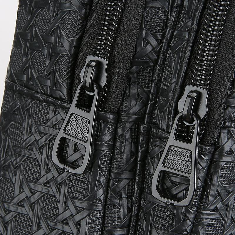 Men's PU Leather Crossbody Chest Bag - Urban Travel Sling with Earphone Hole & Multifunction Design