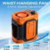 High-speed Waist Fan Outdoor Fan Portable Waist Hanging Neck Strong Dual Air Vents Fans for Travel Sports Courier Outdoor Work