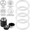 6pcs Replacement Rubber Gaskets Compatible for Thermos Stainless King 16 & 24 Ounce Food Jar, Silicone Seal Ring Seal Parts O-Ring Compatible for