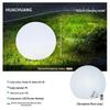 Solar Luminous Spherical Lawn Lamp: Waterproof Outdoor Atmosphere Light for Courtyard and Camping