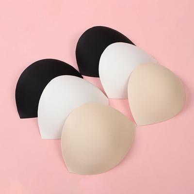 1 Pair Bikini Padding Inserts Foam Triangle Sponge Chest Pads Inserts Breathable Push-Up Pads for Swimsuits for Swimsuits Sports Bras And Dresses