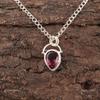 Pear Rhodolite Gemstone 925 Silver Artisan Ethnic Engagement New Pendant Jewelry PP-56-9