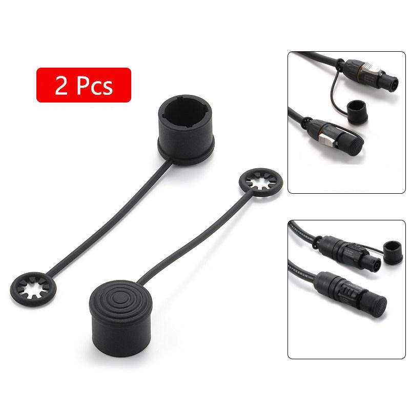 2 Pezzi Coperchio Antipolvere in Silicone Per Spine di Alimentazione Audio di Rete Connettori Speaker Xlr 6.35Mm Tappo Protettivo Impermeabile