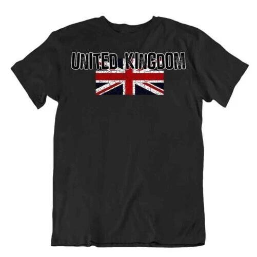 Flag T-Shirt United Kingdom Fashion Country Souvenir Gift Tee Pride logo 2XL