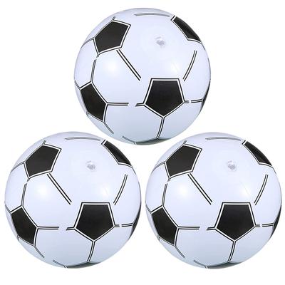 1pc Inflatable Beach Ball 16 Inch Football Soccer Ball for Summer Swimming Pool Party Favor Game for Boys Girls