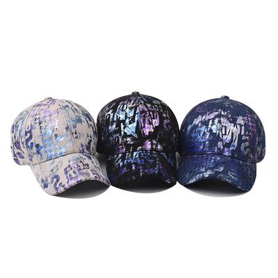 Casquette tie-dye Casquette de baseball dégradée Casquette de baseball personnalisée arc-en-ciel Casquette polyvalente à visière plate